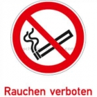 Folie für Warnaufsteller - Rauchen verboten
